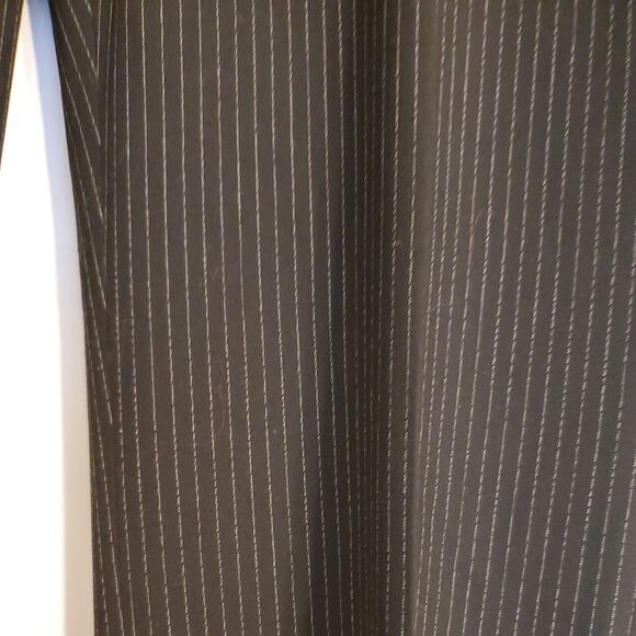 Michael by Michael Kors Black Pinstripe Dress Work Pants Size 10 Designer - Picture 2 of 5